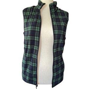 NWT plaid zipper vest